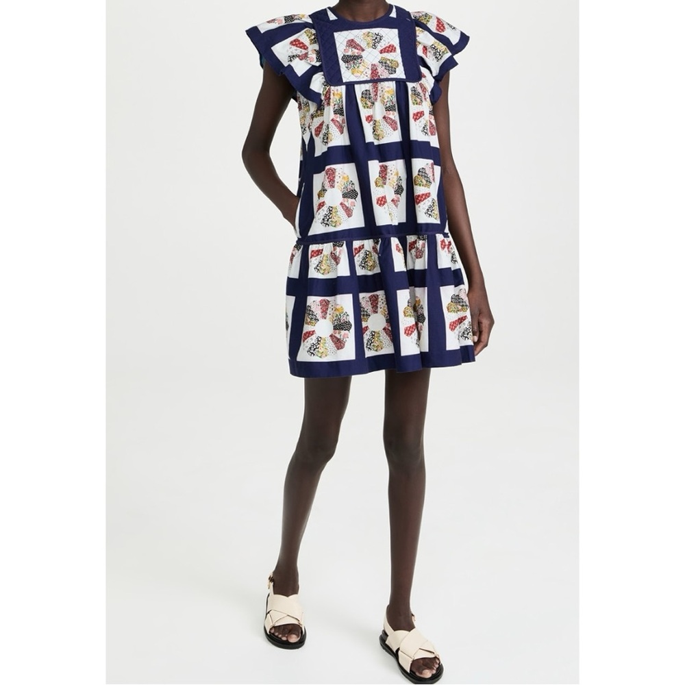 Sea New York Pippin Patchwork Flutter Sleeve Tunic Dress